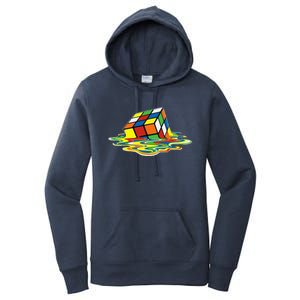 Cute Melting Cube Rubik Women's Pullover Hoodie