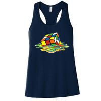 Cute Melting Cube Rubik Women's Racerback Tank