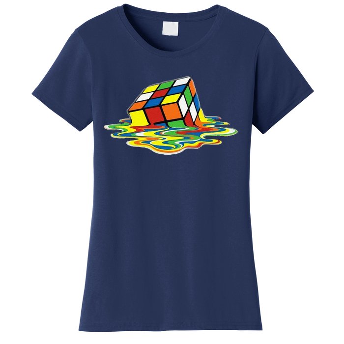 Cute Melting Cube Rubik Women's T-Shirt