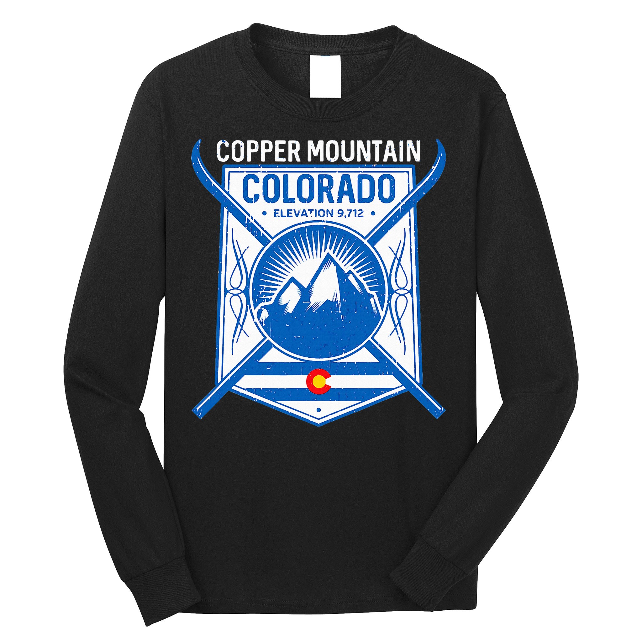 Copper Mountain Colorado Ski Mountains Long Sleeve Shirt