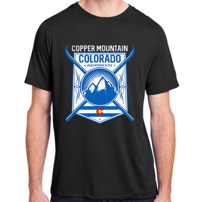 Copper Mountain Colorado Ski Mountains Adult ChromaSoft Performance T-Shirt