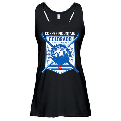 Copper Mountain Colorado Ski Mountains Ladies Essential Flowy Tank