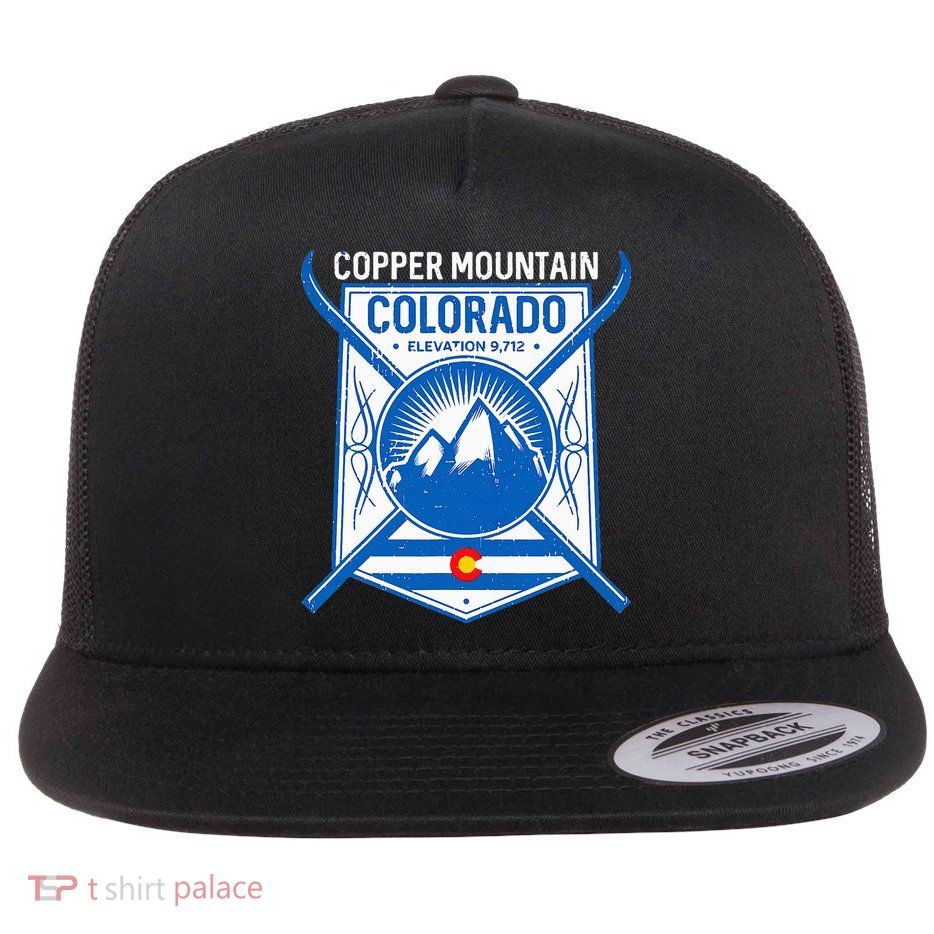 Copper Mountain Colorado Ski Mountains Flatbill Hat