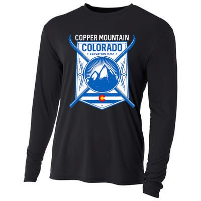 Copper Mountain Colorado Ski Mountains Cooling Performance Long Sleeve Crew