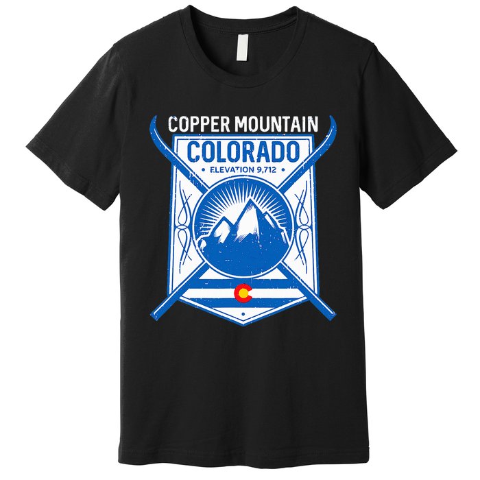 Copper Mountain Colorado Ski Mountains Premium T-Shirt