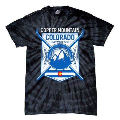 Copper Mountain Colorado Ski Mountains Tie-Dye T-Shirt