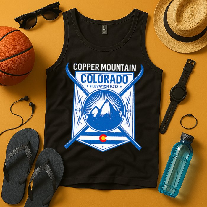 Copper Mountain Colorado Ski Mountains Tank Top