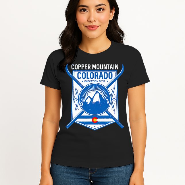 Copper Mountain Colorado Ski Mountains Womens T-Shirt