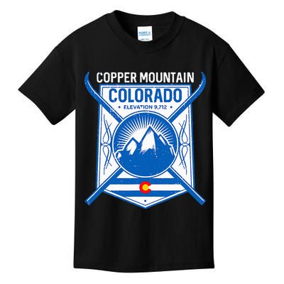 Copper Mountain Colorado Ski Mountains Kids T-Shirt