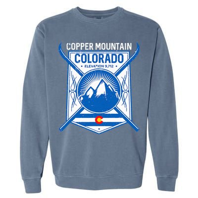 Copper Mountain Colorado Ski Mountains Garment-Dyed Sweatshirt