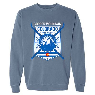 Copper Mountain Colorado Ski Mountains Garment-Dyed Sweatshirt