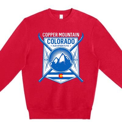 Copper Mountain Colorado Ski Mountains Premium Crewneck Sweatshirt