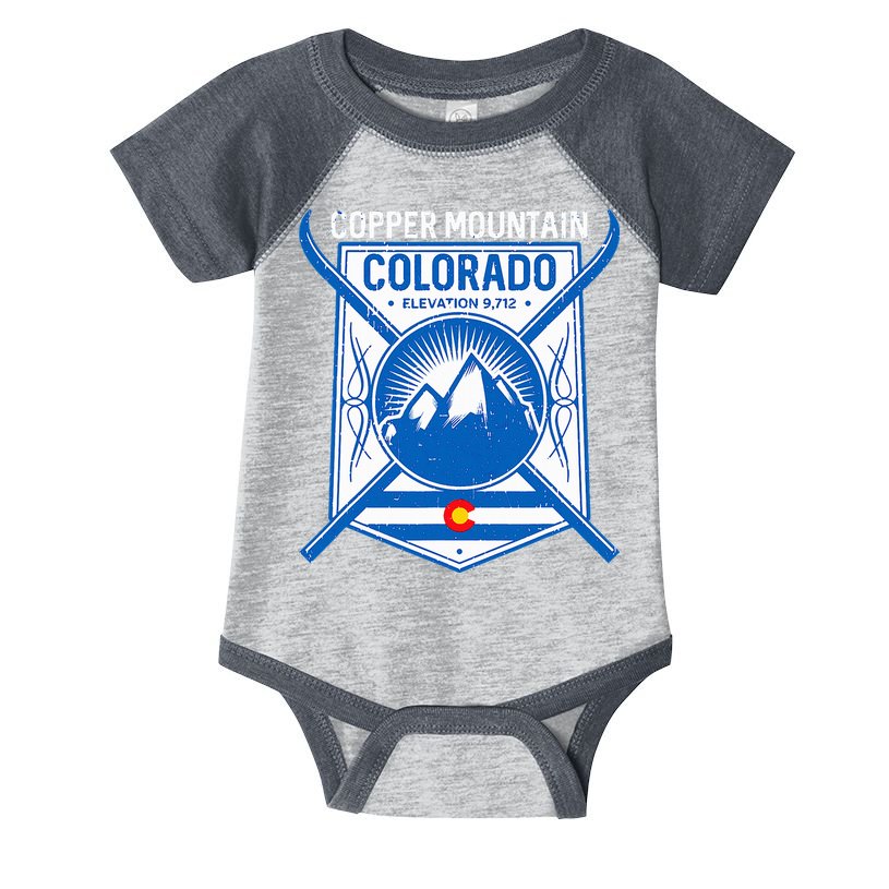 Copper Mountain Colorado Ski Mountains Infant Baby Jersey Bodysuit