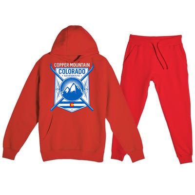 Copper Mountain Colorado Ski Mountains Premium Hooded Sweatsuit Set