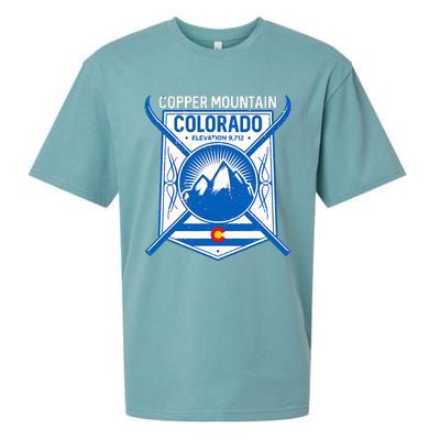 Copper Mountain Colorado Ski Mountains Sueded Cloud Jersey T-Shirt