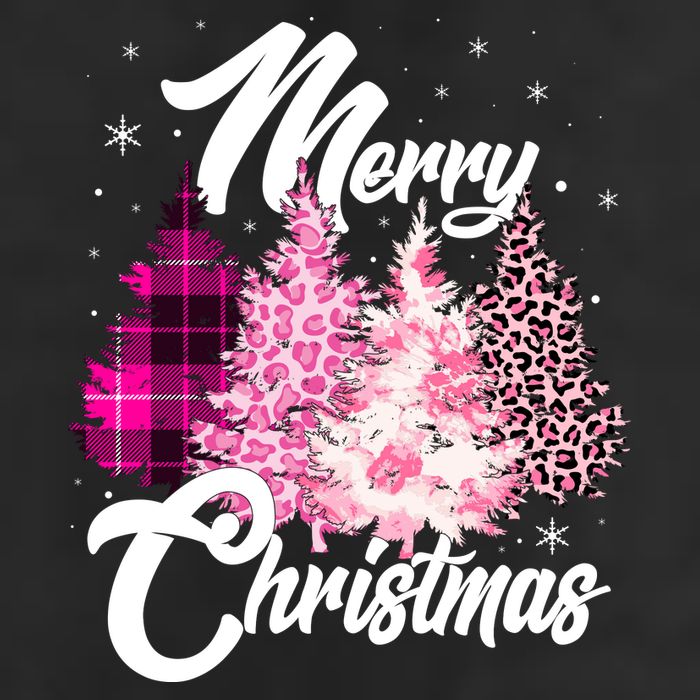 Cute Merry Christmas Pink Pattern Christmas Pine Trees Adult Drive Performance Visor