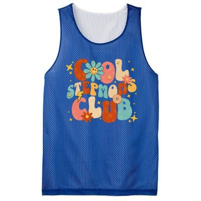 Cool Moms Club Retro Groovy Funny MotherS Day New Stepmom Cool Gift Mesh Reversible Basketball Jersey Tank