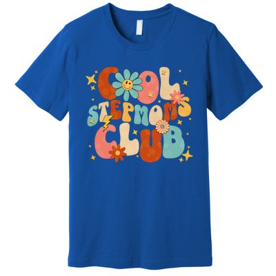 Cool Moms Club Retro Groovy Funny MotherS Day New Stepmom Cool Gift Premium T-Shirt