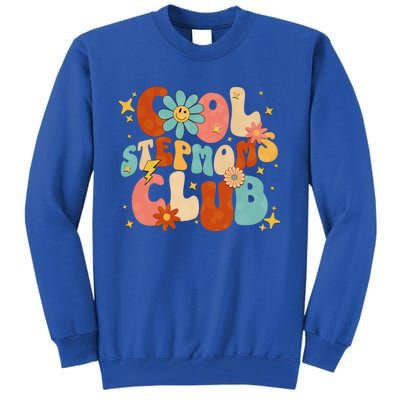 Cool Moms Club Retro Groovy Funny MotherS Day New Stepmom Cool Gift Tall Sweatshirt