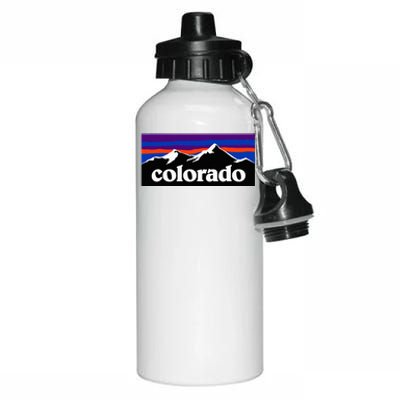 Colorado Mountains Aluminum Water Bottle 