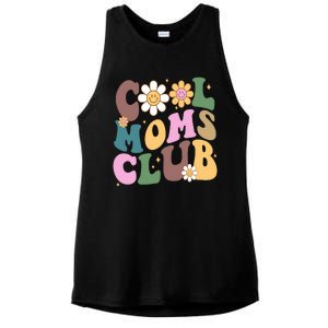 Cool Mom Club Floral Mothers Day Ladies PosiCharge Tri-Blend Wicking Tank