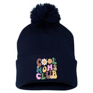 Cool Mom Club Floral Mothers Day Pom Pom 12in Knit Beanie