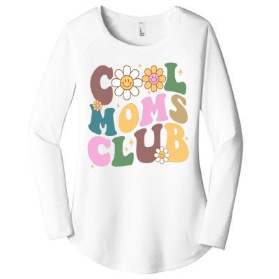 Cool Mom Club Floral Mothers Day Women's Perfect Tri Tunic Long Sleeve Shirt