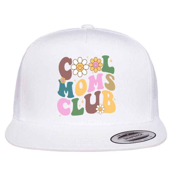 Cool Mom Club Floral Mothers Day Flat Bill Trucker Hat