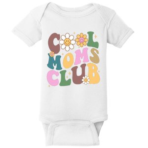 Cool Mom Club Floral Mothers Day Baby Bodysuit