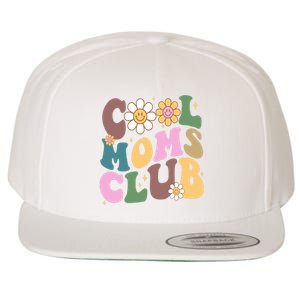 Cool Mom Club Floral Mothers Day Wool Snapback Cap