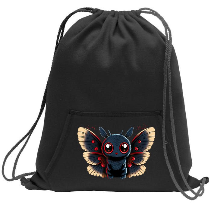 Cute Mothman Cryptid Kawaii Sweatshirt Cinch Pack Bag