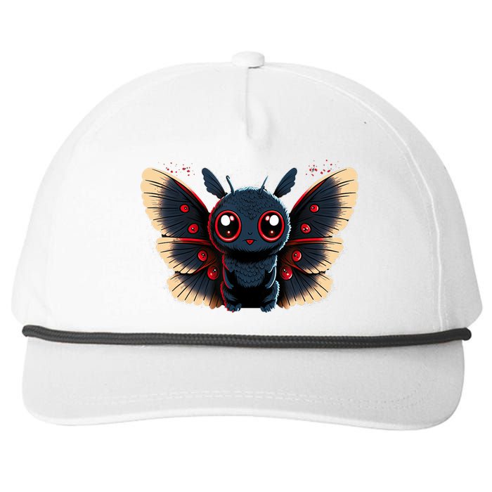 Cute Mothman Cryptid Kawaii Snapback Five-Panel Rope Hat