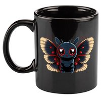 Cute Mothman Cryptid Kawaii 11oz C Handle Ceramic Mug