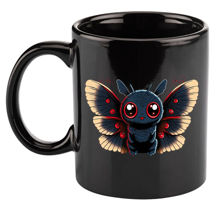 Cute Mothman Cryptid Kawaii 11oz C Handle Ceramic Mug