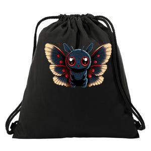 Cute Mothman Cryptid Kawaii Drawstring Bag