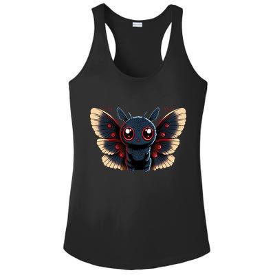 Cute Mothman Cryptid Kawaii Ladies PosiCharge Competitor Racerback Tank