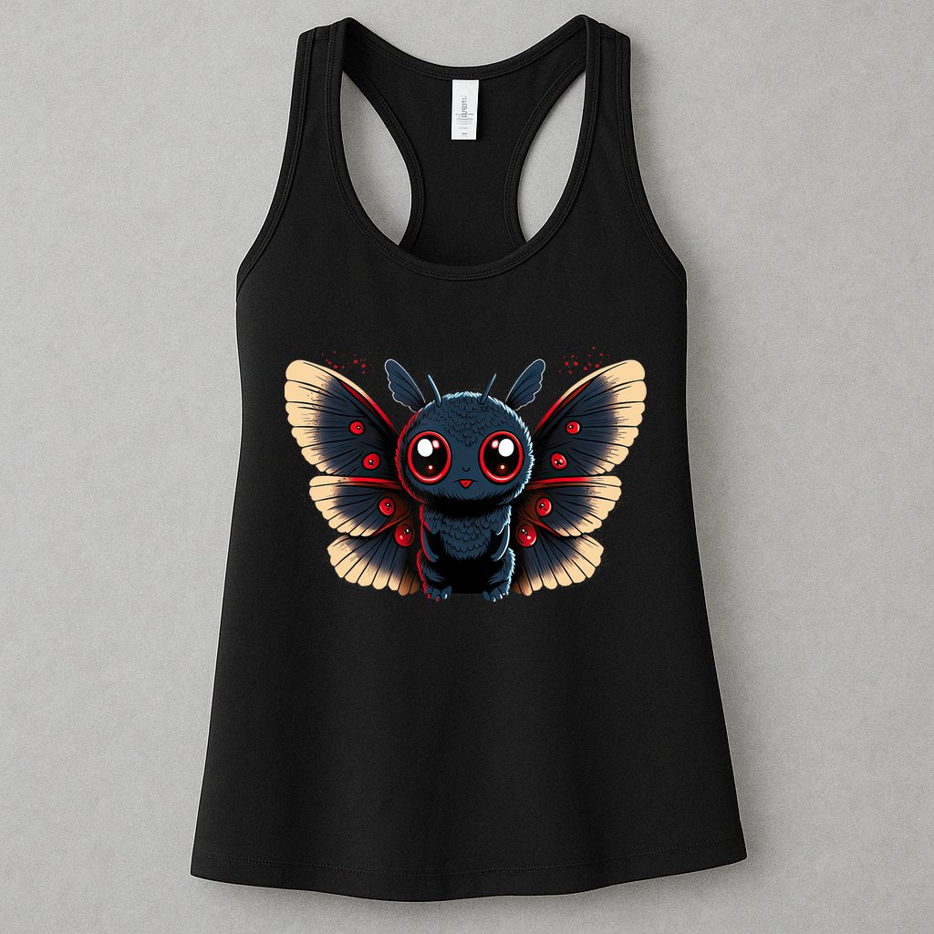 Cute Mothman Cryptid Kawaii Womens Tank Top