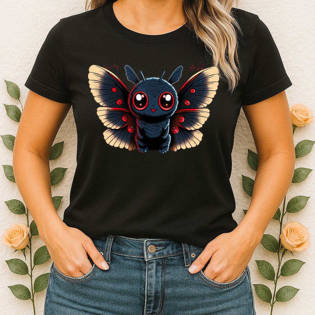 Cute Mothman Cryptid Kawaii Womens T-Shirt