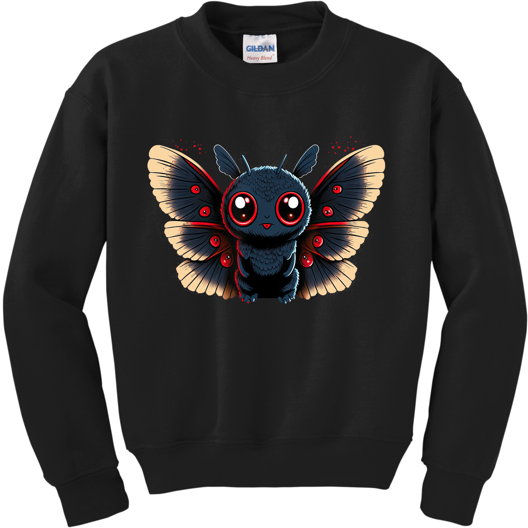 Cute Mothman Cryptid Kawaii Kids Sweatshirt