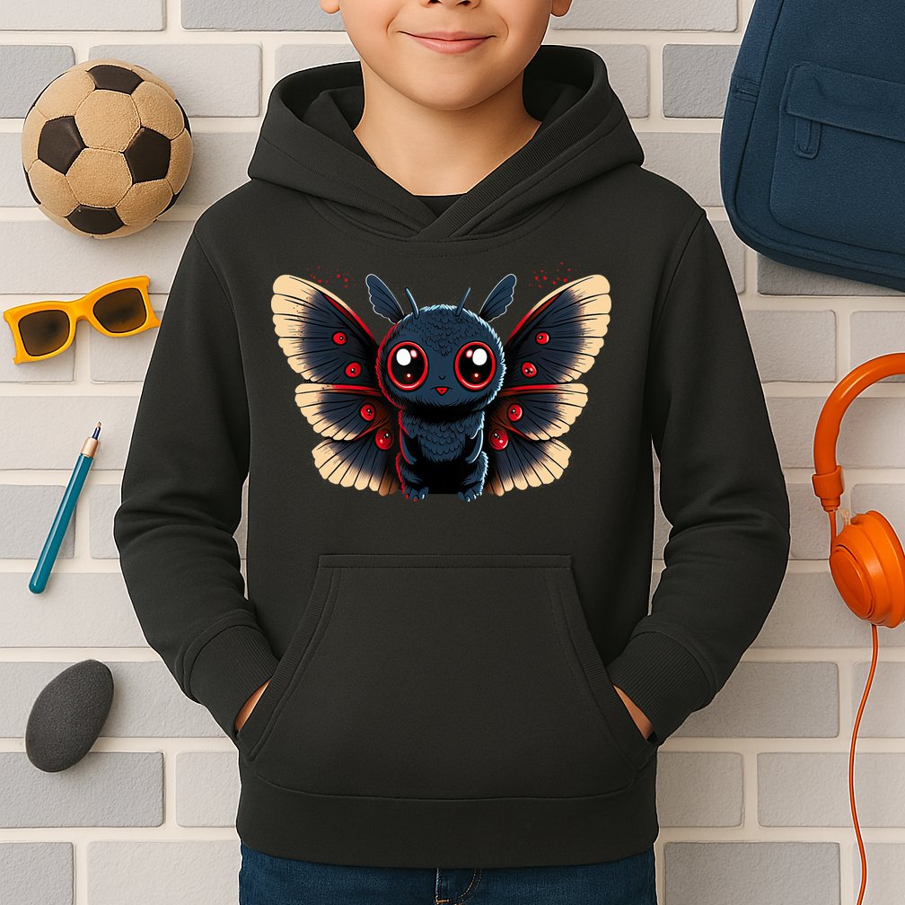 Cute Mothman Cryptid Kawaii Kids Hoodie