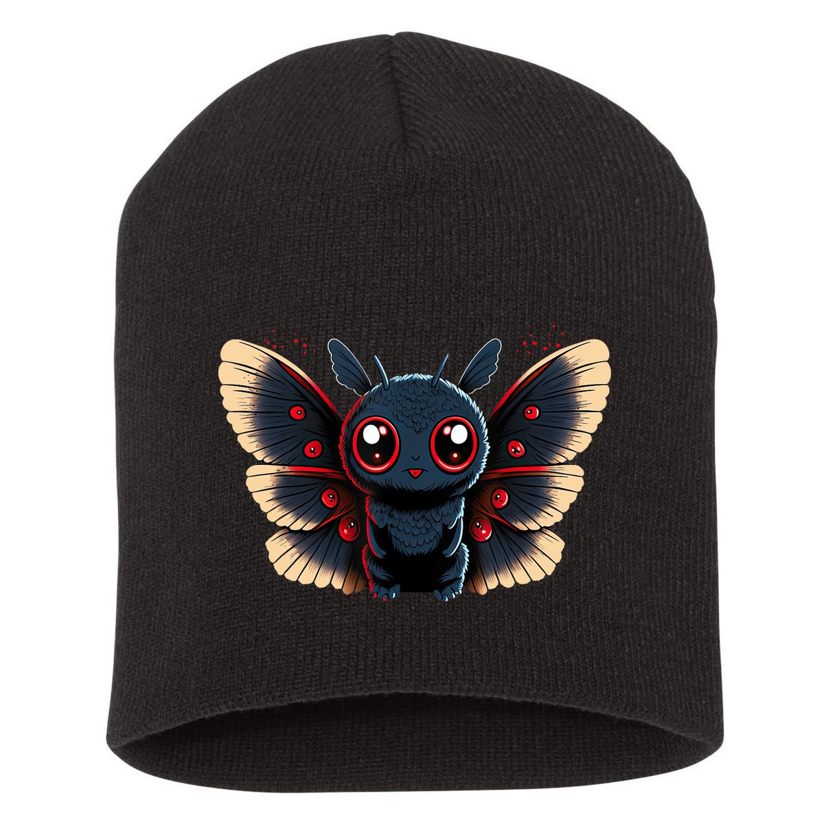 Cute Mothman Cryptid Kawaii Short Acrylic Beanie