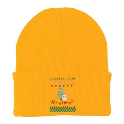 Cool Merry Christmas And Bright Snowman Knit Cap Winter Beanie