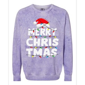 Christmas Merry Christmas Family Matching Christmas Colorblast Crewneck Sweatshirt