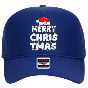 Christmas Merry Christmas Family Matching Christmas High Crown Mesh Back Trucker Hat