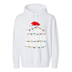 Christmas Merry Christmas Family Matching Christmas Garment-Dyed Fleece Hoodie