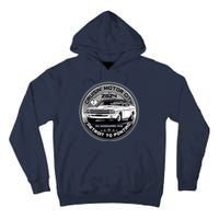 Cruisin Motor City Detroit To Pontiac 2024 Emblem Silver Version Tall Hoodie