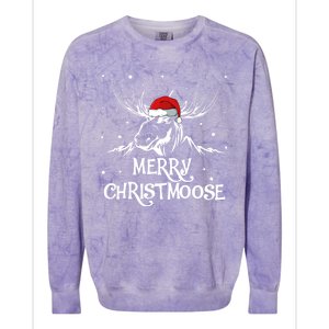 Christmas Moose Christmoose Xmas Winter Gift Colorblast Crewneck Sweatshirt