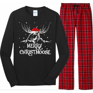 Christmas Moose Christmoose Xmas Winter Gift Long Sleeve Pajama Set