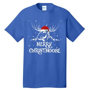 Christmas Moose Christmoose Xmas Winter Gift Tall T-Shirt