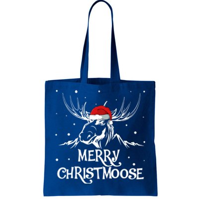 Christmas Moose Christmoose Xmas Winter Gift Tote Bag